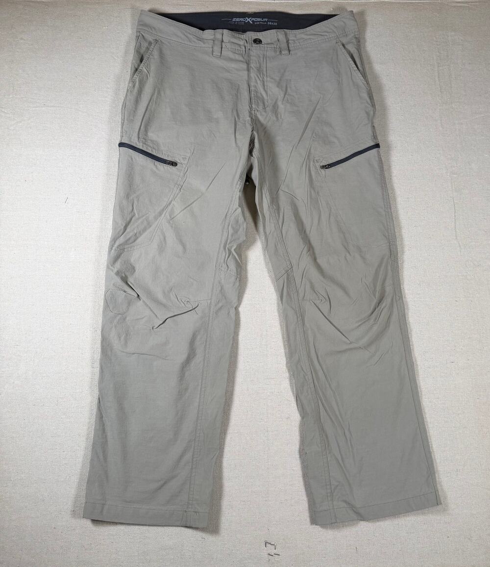 Zeroxposur Cargo Pants Mens 36x30 All Terrain Camping Trail Stone Beige Light